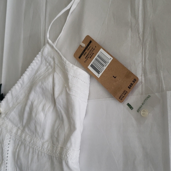 Ralph Lauren NEW Linen Lace Cami Top Button Front - Picture 3 of 13